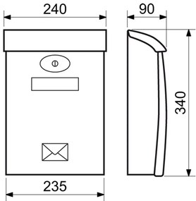 Postafiók BK 03, antracit