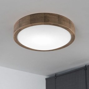 Brilagi-LED RGBW Dimmelhető mennyezeti lámpa CARVALHO SLIM 1xE27/15W/230V Wi-Fi tölgy átmérő 27 cm