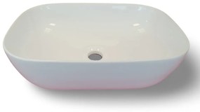 EROS SMILE 3 - PULTRA ültethető - Top Counter - porcelán mosdó - 46,5 x 32,5 x 13 cm