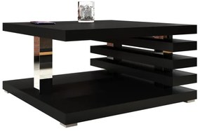 Kávésasztal KYOTO 31x60 cm matt fekete