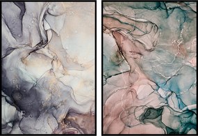 Poszterek falfesték akvarell diptikus 2- 60x90cm