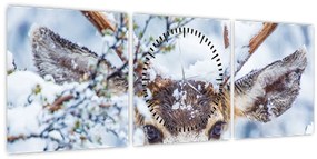 Kép - Himalájai szarvas (órával) (90x30 cm)