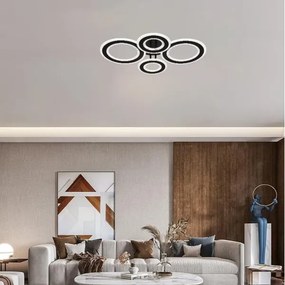 LED Dimmelhető felületre szerelhető csillár LED/100W/230V 3000-6500K + távirányítás