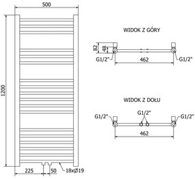 Mexen Yodo fűtőelem 1200 x 500 mm, 389 W, fekete, W113-1200-500-00-70