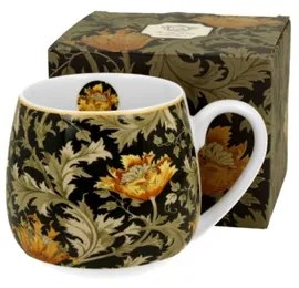 Porcelánbögre 430ml, dobozban, William Morris: Chrysanthemum