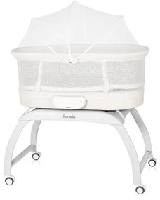 Lionelo - CORAL White kiságy mérleggel