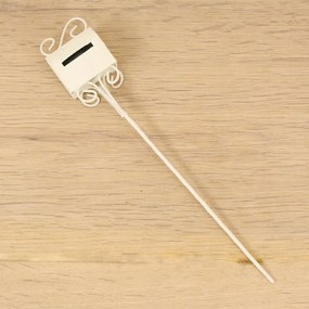 Mini Kert Postaláda, fehér 19cm magas