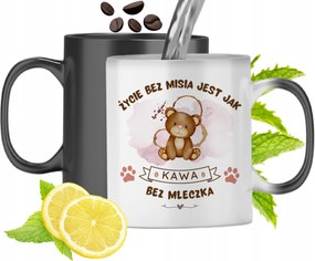 Mágikus Bögre Mackóval Színváltós Mackó Nyomtatott Fényképpel