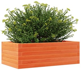 viaszbarna tömör fenyőfa kerti virágtartó 70 x 40 x 23 cm