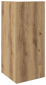 kézműves tölgyszínű kisasztal polccal 25,5 x 27 x 60 cm