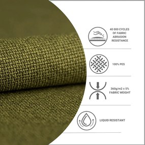 Zöld kárpitozott ágyneműtartós franciaágy ágyráccsal 180x200 cm Noto – Maison de Rêve