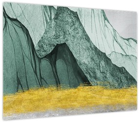 Üveg kép - Smaragdhegység N⁰2 (70x50 cm)