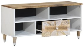 tömör mangófa TV-szekrény100x33,5x46 cm