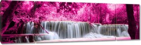 Vászonkép 170x50 Rózsaszín vízesés