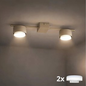 Brilagi - MONO LED spotlámpa 2xGX53/13W/230V bézs
