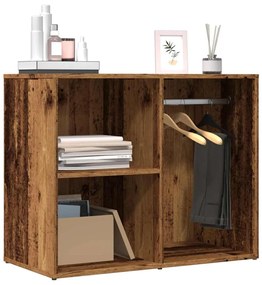antik fa szerelt fa pipereszekrény 80 x 40 x 65 cm