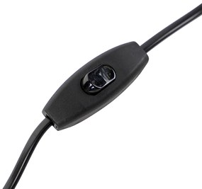 Asztali lámpa bronz bársony árnyékolóval, taupe színben, arany díszítéssel - Bruut