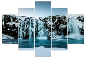 Befagyott vízesés képe (150x105 cm)