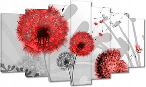 Vászonkép 140x80 Piros pitypangok