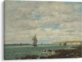 Kép - Eugène Boudin, Coast of Brittany, reprodukciók (70x50 cm)