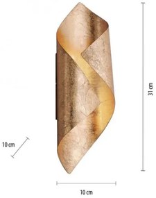 Paul Neuhaus 9030-12 - LED Fali lámpa NEVIS LED/6W/230V arany