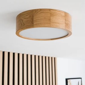 Brilagi - LED RGBW fényerőszabályozható mennyezeti lámpa CARVALHO 1xE27/15W/230V Wi-Fi tölgy átm. 27,5