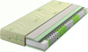 Matrac 90x190 rugós, zsákrugós Aloé Vera Latex H2/H3 puha 22cm