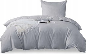 Damaszt pamut-szatén ágyneműhuzat garnitúra 140x200 világosszürke