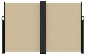 bézs behúzható oldalsó napellenző 160x1000 cm