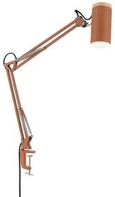 Orion - GILI csíptetős asztali lámpa 1xE27/40W/230V, téglavörös