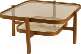Olimpus 90 - Walnut, White Marble