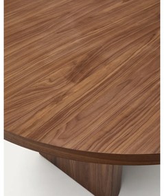 Kerek étkezőasztal diófa dekoros asztallappal ø 150 cm Nealy – Kave Home