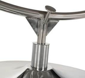 Függő fotel állvánnyal, átlátszó/ezüst/szürke, BUBBLE NEW TYP 2