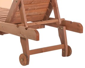 Állítható fa pihenőágy kihúzható tartóval