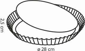 Tescoma DELÍCIA tortaforma hullámos oldallappal slecsatolható alappal 28 cm