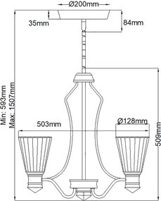Quintiesse KAYVA QN-KAYVA9-PN Csillár 1x24W/LED 3000k 1625LM IP44