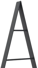 Fém karácsonyfa állvánnyal Fekete 90 cm Acél