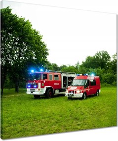 Vászonkép 50x50 Tűzoltóság