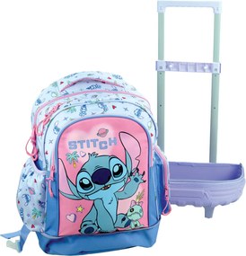 Disney Lilo és Stitch, A csillagkutya Scrapbook prémium gurulós iskolatáska, táska 46 cm
