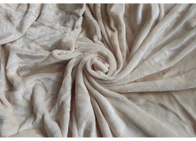 Mikroplüss lepedő bézs, 180 x 200 cm, 180 x 200 cm