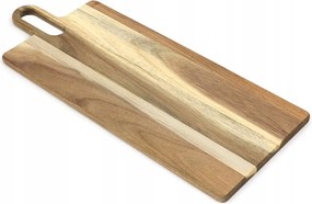 Tálaló Vágódeszka Fogantyúval 50cm Barna Akácfa