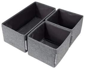 Drawer 3 db-os szürke rendszerező szett - Bigso Box of Sweden