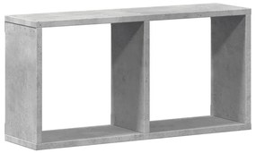 betonszürke szerelt fa faliszekrény 60 x 16 x 30 cm