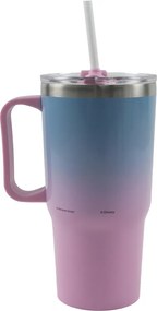 Disney Lilo és Stitch, A csillagkutya Alien 626 rozsdamentes acél thermo szívószálas kulacs 520 ml