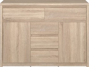 Komód, DTD laminált, tölgy sonoma, NORTY TYP 10