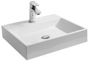 Ravak XJO01250000 - Falra szerelhető NATURAL mosdó 50x45 cm, öntött márvány/fehér