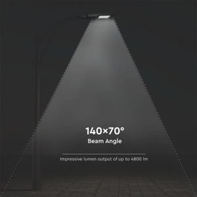 LED Napelemes utcai lámpa érzékelővel LED/40W/9,6V IP65 6000K + távirányító