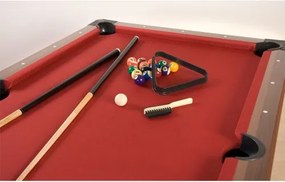 GamesPlanet® Biliárdasztal TRENDLINE Piros 6ft 184 x 108 cm