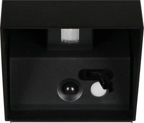 USB LED fali kültéri lámpa mozgásérzékelővel (magasság 10 cm) Genie – Trio