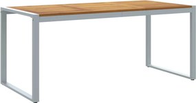 vidaXL Kerti Asztal Szürke 180 x 90 x 75 cm Tömör Akácfa